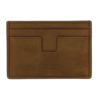 Tom Ford Wallets & Cardholders, male, Brown, Size: ONE SIZE T Line Card Holder
