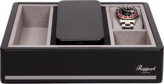 Rapport London FORMULA WIRELESS CHARGING TRAY in Black at Nordstrom