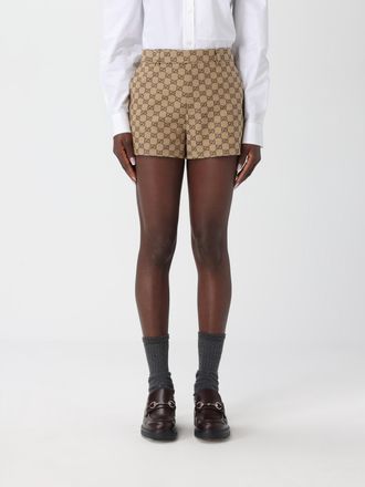 Gucci Pantaloncino in misto cotone con motivo GG