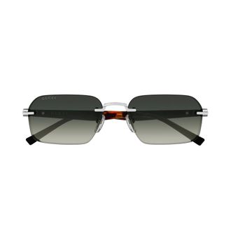 Gucci Gg2259S Zonnebril - Heren - Accessoires - Grijs - Maat: 55 MM Nylon