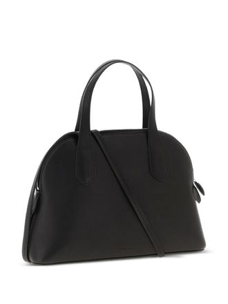 The Row Ingrid embossed-logo medium tote bag - women - CALFSKIN/CALFSKIN - One Size - Black