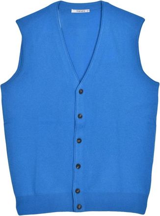KANGRA Jassen, Heren, Blauw, L, Wol, Gilet