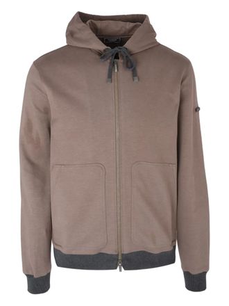 PESERICO hooded zip jacket - Brown