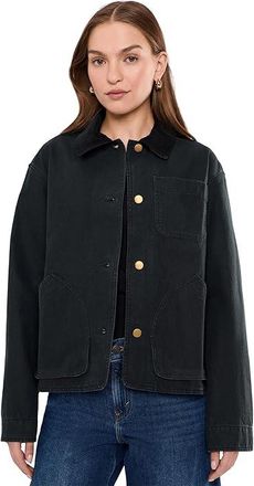 L.L.Bean Lightweight Field Jacket Womens Jacket Faded Black : LG, Cotton