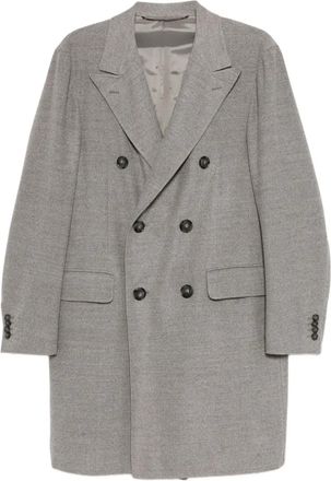Canali Cappotto doppiopetto in lana - Grigio