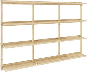 Karup Design Groove Wandregal, Big, H 127 x 192 cm, Kiefer natur