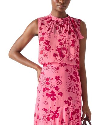 L.k. Bennett Lk Bennett Rhoda Woven Top