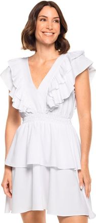 Coolibar V-Neck Dress - UPF 50+ Sun Protection - South Cove in White at Nordstrom, Size Xx-Large