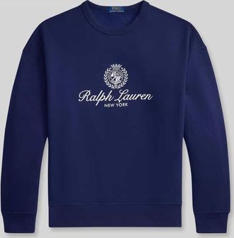 Polo Ralph Lauren Regular Fit Sweatshirt aus Baumwoll-Mix in Marine, Gr&ouml;&szlig;e XXL