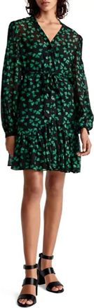 The Kooples Naive Flowers Dress In Blak1