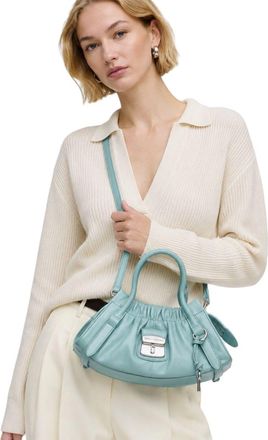 Marc Jacobs Calf Leather Satchel Shoulder Bag - Blue