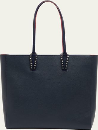 Christian Louboutin Cabata Empire Spike Tote Bag in Leather