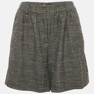 Maje Black Houndstooth Skorts
