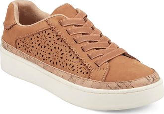 Earth Kristal Laser Cut Platform Sneaker in Medium Natural at Nordstrom, Size 7.5