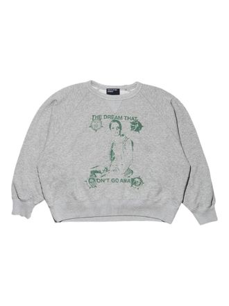 Enfants Riches Deprimes The Dream that Wont Go Away raglan printed sweatshirt - Grey
