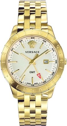 Versace Univers Watch - Heren - Horloges - Geel - ONE Size - Tweed - Accessoires