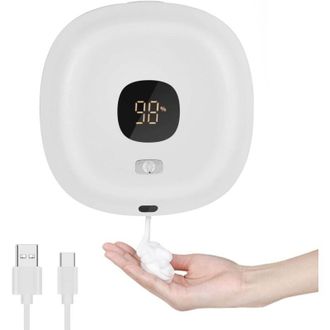 OEM Dispensador Autom&aacute;tico De Jab&oacute;n (blanco), Dispensador Termost&aacute;tico De Pared Sin Contacto De 300 Ml, Recargable Por Usb, Para Ba&ntilde;o, Cocina, Oficina Y M