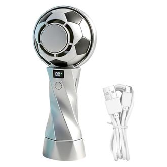 OEM Este Ventilador Port&aacute;til Recargable Con Forma De Bal&oacute;n De F&uacute;tbol E Indicador Digital De Encendido Es Perfecto Para Ver Partidos