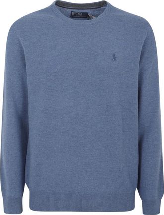 Polo Ralph Lauren Long Sleeve Pullover - Heren - Ronde hals truien - Blauw - XL - Truien & Vesten