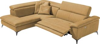 Egoitaliano Ecksofa »Martine, Multifunktionssofa mit Komfortfunktionen, edel und bequem« mit Ottomane, elektrischer Relaxfunktion und Kopfteilverstellung