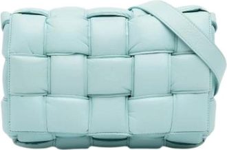 Bottega Veneta Pre-owned Padded Cassette Shoulder Bag - Dames - Vintage Schoudertas - Blauw - ONE Size - Leer - Vintage