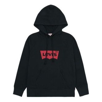Levi's (WMNS) Levis Alphabet Logo hooded Printing Hoodie Black 35946-0099
