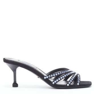 Prada crystal rhinestone strappy open toe sandal