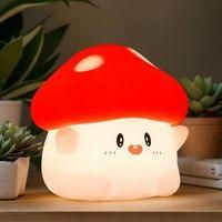 OEM L&aacute;mpara De Noche Con Forma De Hongo, Bonita Luz Led De Silicona Suave, Recargable, Luz Nocturna Para Habitaci&oacute;n Infantil, Con 2 Niveles De Brillo, L&aacute;m