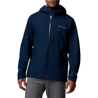 Columbia Trailborne Omni-Tech Waterproof Jacket in Collegiate Navy at Nordstrom, Size Xx-Large