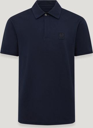 Belstaff Curator Polo Mens Cotton Pique Dark Ink Size 2XL