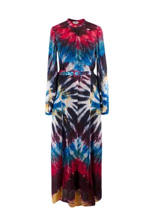 Gabriela Hearst Multicoloured Tie Dye Maxi Dress Size S