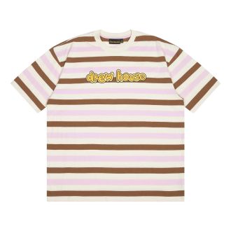 Drew House Cartoon Font T-shirt Neapolitan Stripe DR-SS22-458