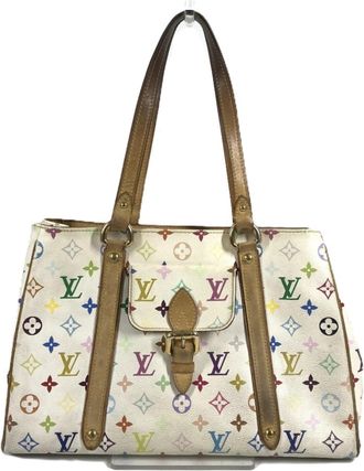 Louis Vuitton Blanc Monogram Multicolore Shoulder Bag Tote Bag (Pre-Owned)