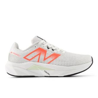 New Balance Womens FuelCell Propelv5 in White/Red/Grey Synthetic, size 3.5 Narrow