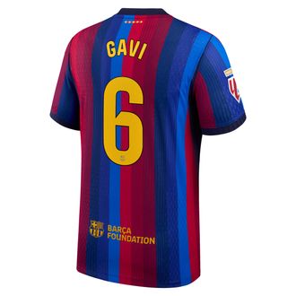 Nike Gavi FC Barcelona Match Home Nike Mens Aero-FIT Soccer Jersey in Red | NN204353813-FCB