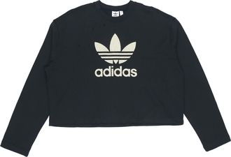 adidas (WMNS) adidas Premium Logo Crew Sweatshirt Black FM2623