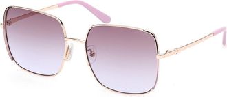 Guess GU00194 59F Womens Sunglasses Gold Size 58