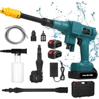 Elle Hidrolimpiadora El&eacute;ctrica De Alta Presi&oacute;n De 20 V - 900 Psi (62 Bar) - Motor Sin Escobillas - Caudal De 4,5 L/min - Longitud De La Manguera: 5 M - 900