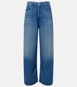 A Gold E Rounded Baggy wide-leg jeans