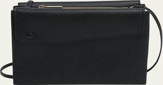 Valextra Trio Pouch Calfskin Crossbody Bag