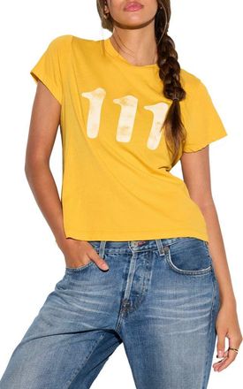 Spiritual Gangster 111 Fairfax Classic Graphic T-Shirt in Sunny at Nordstrom Rack, Size X-Large