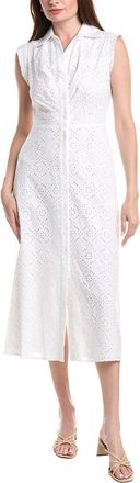 Anne Klein Bodice Pleated Shirtdress