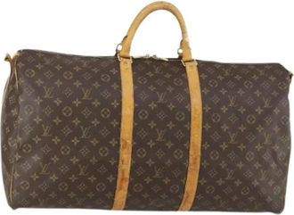 Louis Vuitton Pre-owned Weekend Bags, female, Brown, Size: ONE SIZE Pre-owned Canvas Weekend Bag