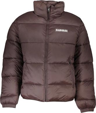 Napapijri Bruine Jack met Lange Mouwen en Zakken - Heren - Winterjassen - Bruin - 3XL - Jassen
