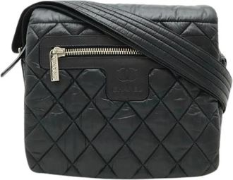 Chanel Pre-owned Lederen Cocoon Matelasse Kleine Messenger Bag - Dames - Vintage Schoudertas - Zwart - ONE Size - Leer - Vintage