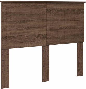 vidaXL Cabecero Con Cabecera Roble Marr&oacute;n 120 Cm Madera Contrachapada Vidaxl