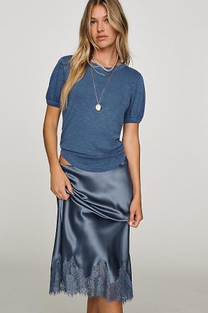 Pilcro Cotton Puff-Sleeve Tee