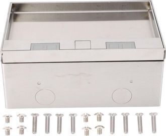 OEM Caja De Montaje En Suelo Iprestoroth De Tres Enchufes Tipo Euro, 4000 W, 16 A, Resistente Al Agua, Con Carcasa De Acero Inoxidable Y Policarbonato, Id