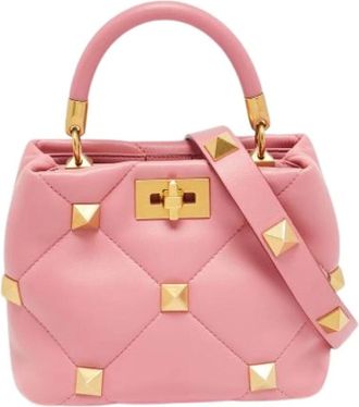 Valentino Pre-owned Vintage Handtas - Dames - Vintage Handtas - Roze - ONE Size - Leer - Vintage