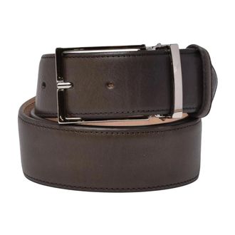 Doucal's Belts, male, Gray, Size: 90 CM Leather Belt